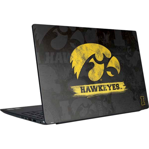 University of Iowa Hawkeyes Distressed Logo Dell Vostro Skin